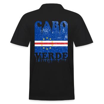Cabo Verde 2020 Cap Verde Drapeau Afrique - Polo Homme - noir - Dos - Kai (181cm)