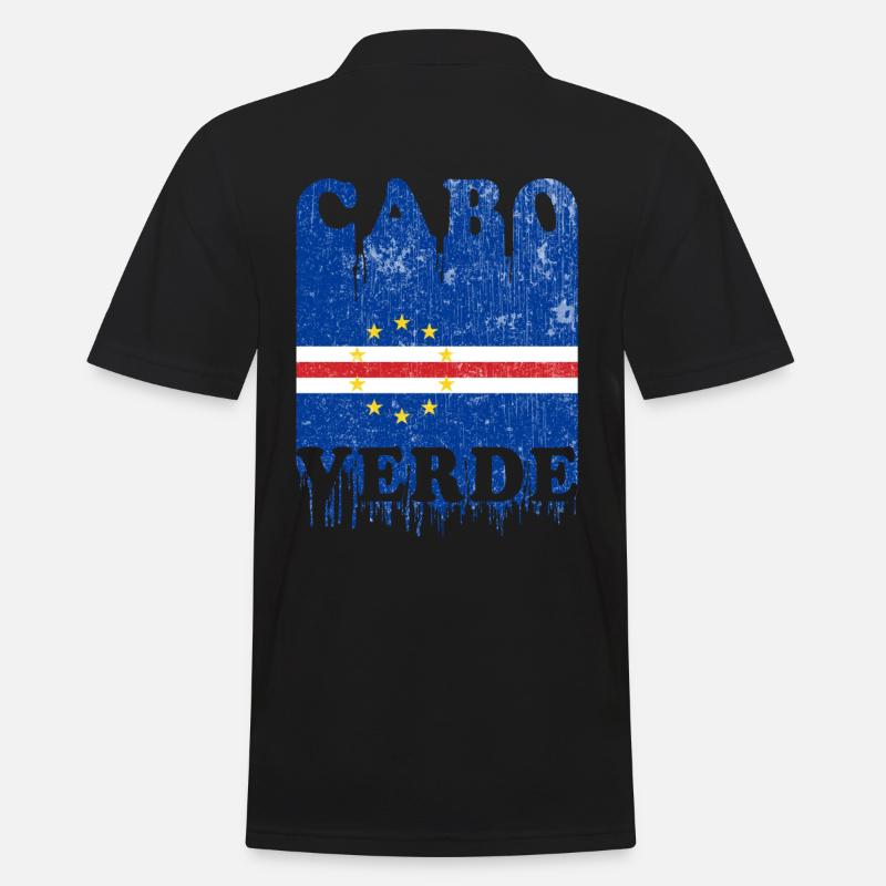 Cabo Verde 2020 Cap Verde Drapeau Afrique - Polo Homme - noir