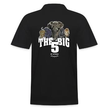 LE GRAND 5 d'Afrique - Polo Homme - noir - Dos - Kai (181cm)