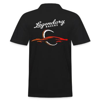 Car Sports Car Silhouette - Men's Polo Shirt - black - Back - Kai (181cm)