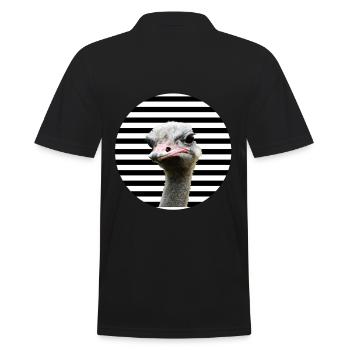COOL SEIN BIRD FUNNY ANIMALS ZOO RAYÉ - Polo Homme - noir - Dos - Kai (181cm)