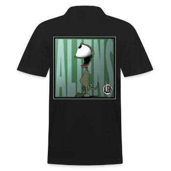 ALIENS, out of this world - Men's Polo Shirt - black - Back - Kai (181cm)