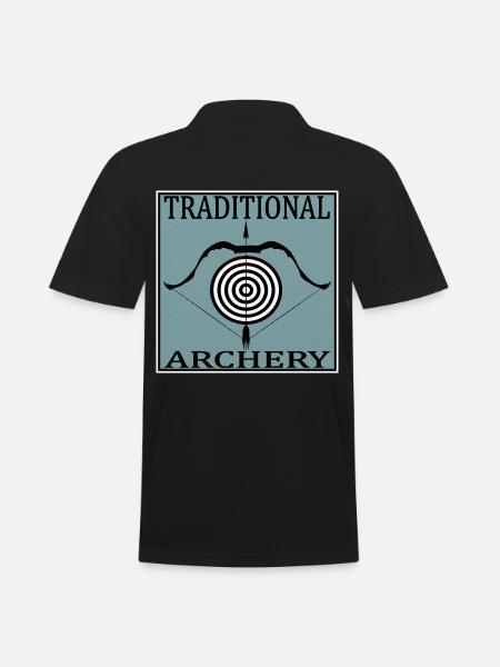 Traditional archery - Men's Polo Shirt - black