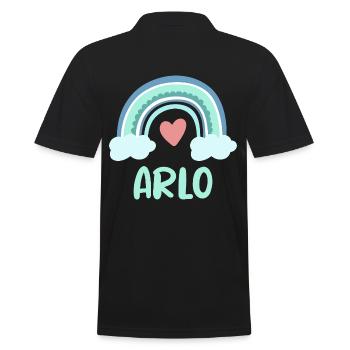 Arlo Nom Rainbow Baby - Polo Homme - noir - Dos - Kai (181cm)