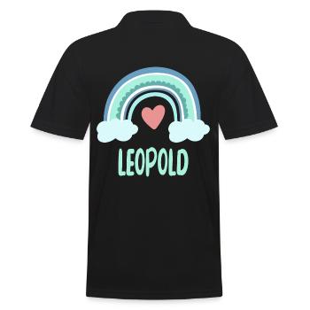 Leopold Nom Rainbow Baby - Polo Homme - noir - Dos - Kai (181cm)