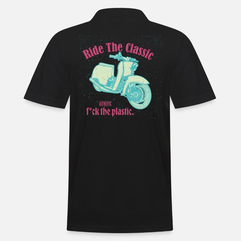 Schwalbe (Ride The Classic) // Illustration - Männer Poloshirt - Schwarz