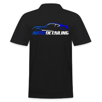 Car Sports Car Illustration - Men's Polo Shirt - black - Back - Kai (181cm)