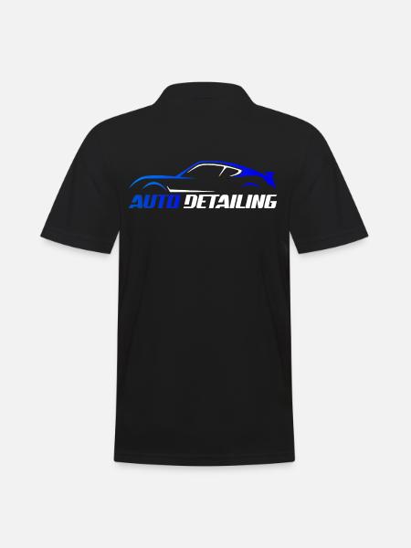 Auto Sportwagen Illustration - Männer Poloshirt - Schwarz