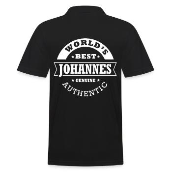 Johannes Cadeau personnalisé prénom johannes - Polo Homme - noir - Dos - Kai (181cm)