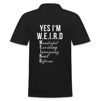 Lustig Cool Spaß Humor Witzig Geschenk - Männer Poloshirt - Schwarz - Hinten - Kai (181cm)