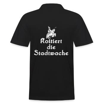 Koitiert die Stadtwache. Geschenkidee - Männer Poloshirt - Schwarz - Hinten - Kai (181cm)