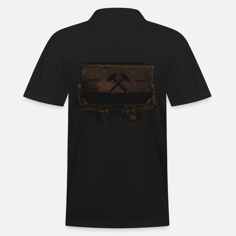 Lore mining miner - Men's Polo Shirt - black