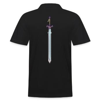 Schwert RPG Videogame Retro Gaming Game Fans - Männer Poloshirt - Schwarz - Hinten - Kai (181cm)