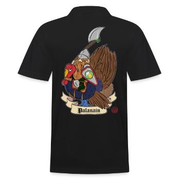 Paladin nain - le Palanain - Polo Homme - noir - Dos - Kai (181cm)