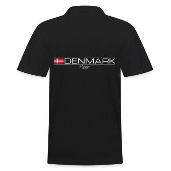 Denmark - Hygge - Dänemark - Männer Poloshirt - Schwarz - Hinten - Kai (181cm)