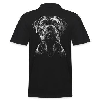 Cane Corso Portrait Chien Chien - Polo Homme - noir - Dos - Kai (181cm)