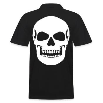 Gros crâne - Polo Homme - noir - Dos - Kai (181cm)