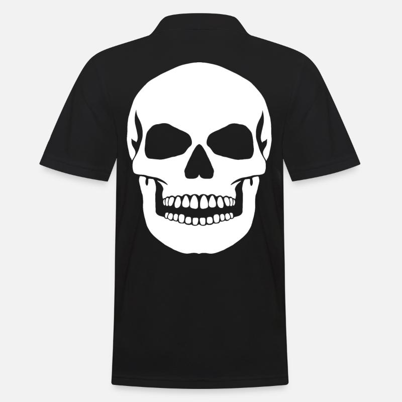 Gros crâne - Polo Homme - noir
