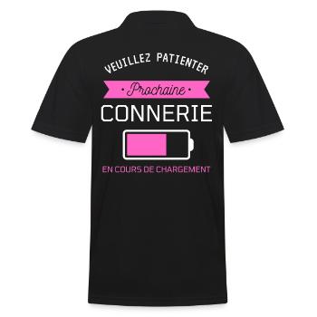 PROCHAINE CONNERIE cadeau humour - Polo Homme - noir - Dos - Kai (181cm)
