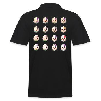 Oeuf de Pâques avec Visage Oeufs de Pâques Personnage - Polo Homme - noir - Dos - Kai (181cm)