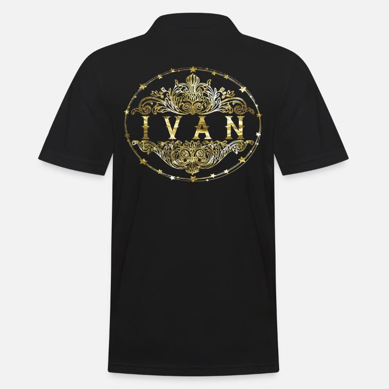Ivan - Männer Poloshirt - Schwarz