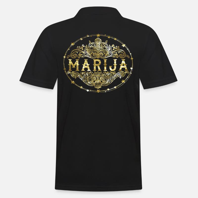Marija - Männer Poloshirt - Schwarz