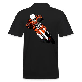 Moto Cross - motocross - Polo Homme - noir - Dos - Kai (181cm)