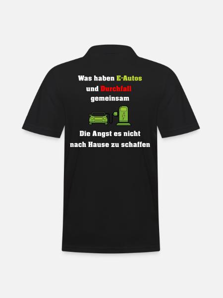 E voitures funky disant - Polo Homme - noir