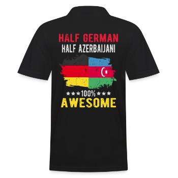 Moitié allemand moitié azerbaïdjanais - Polo Homme - noir - Dos - Kai (181cm)
