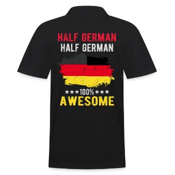 Moitié allemand Moitié allemand - Polo Homme - noir - Dos - Kai (181cm)