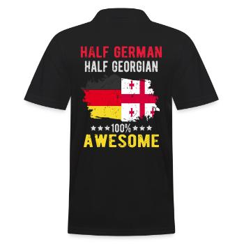 Moitié allemand moitié géorgien - Polo Homme - noir - Dos - Kai (181cm)