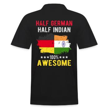 Moitié Allemand Moitié Indien - Polo Homme - noir - Dos - Kai (181cm)