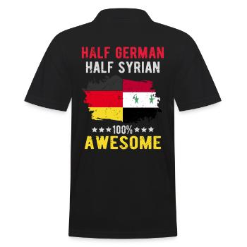 Moitié allemande moitié syrienne - Polo Homme - noir - Dos - Kai (181cm)