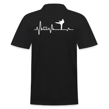 Heartbeat Karaté Karaté Karaté Karaté Fighter Cadeau - Polo Homme - noir - Dos - Kai (181cm)