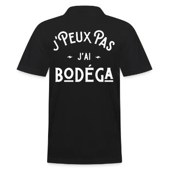 je peux pas j'ai bodéga idée cadeau humour féria - Polo Homme - noir - Dos - Kai (181cm)