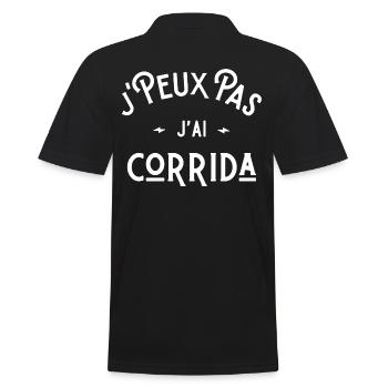 je peux pas j'ai corrida idée cadeau humour - Polo Homme - noir - Dos - Kai (181cm)