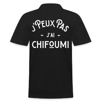 je peux pas j'ai chifoumi idée cadeau humour - Polo Homme - noir - Dos - Kai (181cm)