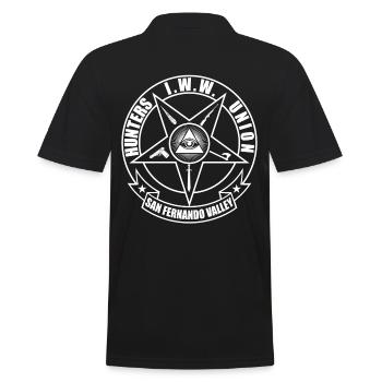Vampire Jäger Tagschicht - Männer Poloshirt - Schwarz - Hinten - Kai (181cm)