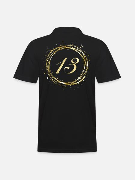 13 - Men's Polo Shirt - black