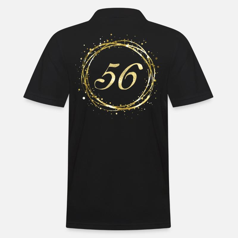 56 - Männer Poloshirt - Schwarz