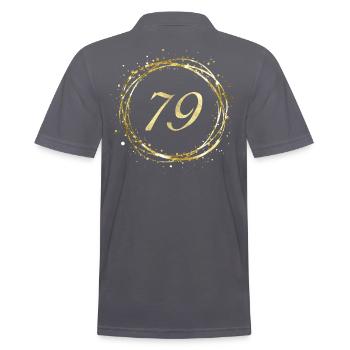 79 - Männer Poloshirt - Anthrazit - Hinten - Nico (186cm)