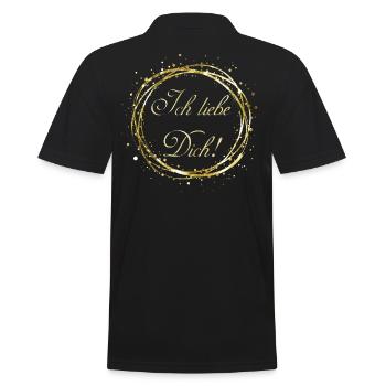 Je t'aime - Polo Homme - noir - Dos - Kai (181cm)