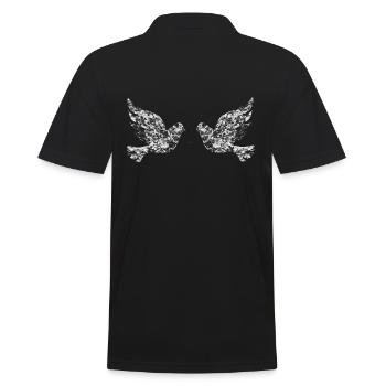 Oiseaux Pigeons Pigeon Oiseau - Polo Homme - noir - Dos - Kai (181cm)