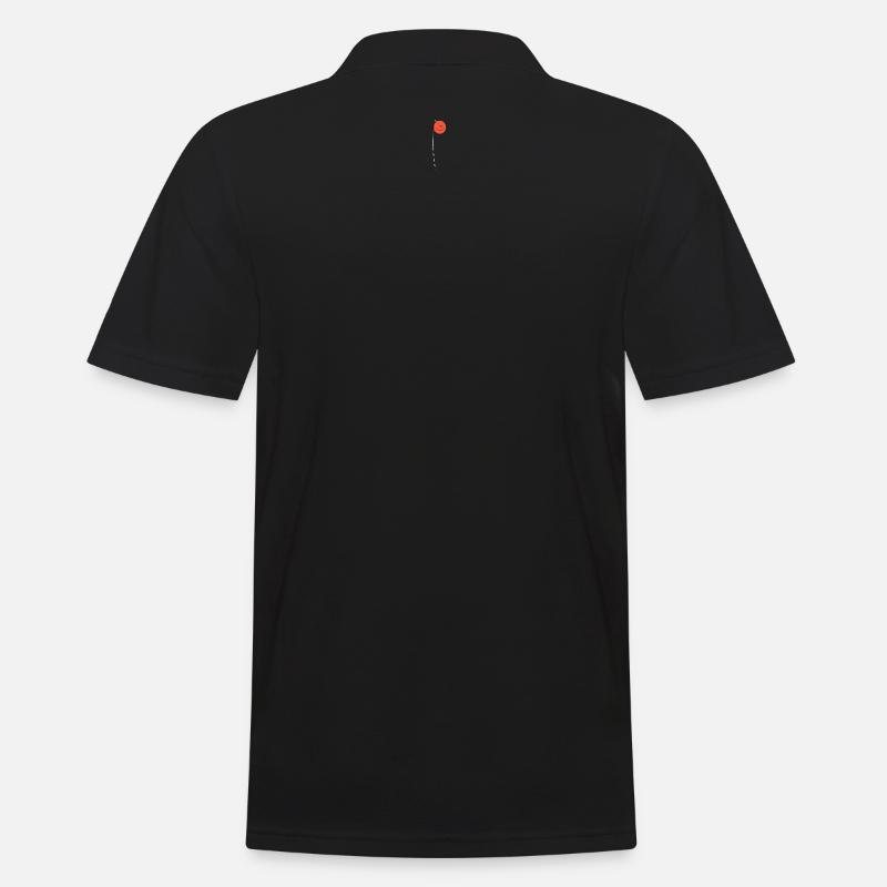 Fröhlicher Ballon Smile - Männer Poloshirt - Schwarz