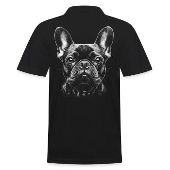 Bouledogue Français Portrait Chiens Frenchie - Polo Homme - noir - Dos - Kai (181cm)