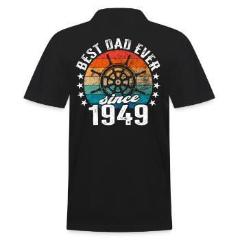 Meilleur papa du monde depuis 1949 Fête des Pères - Polo Homme - noir - Dos - Kai (181cm)