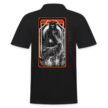 Fantôme Halloween Sombre Cerf Fantômes Horreur Forêt - Polo Homme - noir - Dos - Kai (181cm)