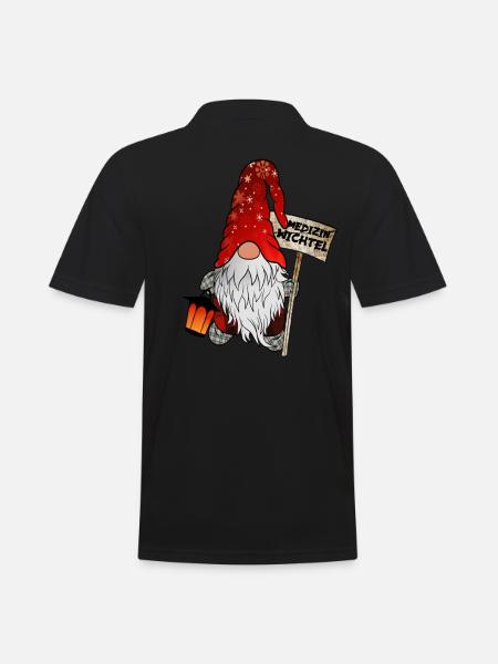 Medicine Gnome - Men's Polo Shirt - black