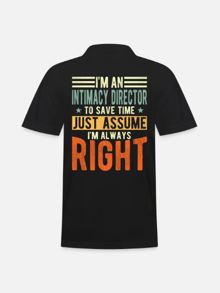 Director of Intimacy - Men's Polo Shirt - black