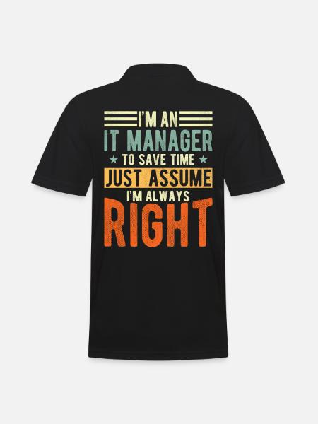 It Manager - Men's Polo Shirt - black